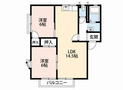 レーベンハイム【201号室】の間取り