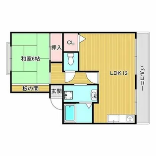 ロータスハイツ【201号室】の間取り