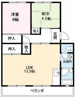 杉山コーポC棟【3階】の間取り