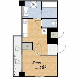 ヴェッセル背戸口【301号室】の間取り