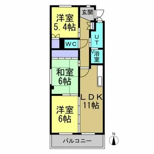 アピタシオン華【3階】の間取り