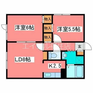 ひだまりと若葉のステラ【101号室】の間取り