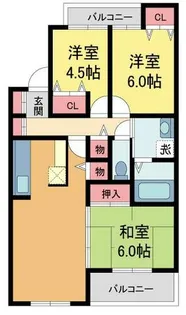 エルコート上甲子園【103号室】の間取り