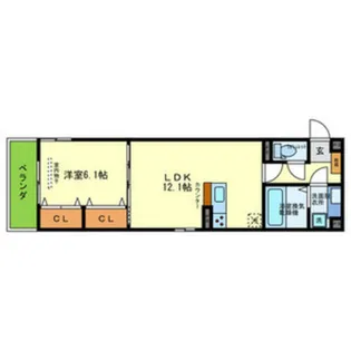 兵庫県神戸市垂水区向陽1丁目【アパート】の間取り