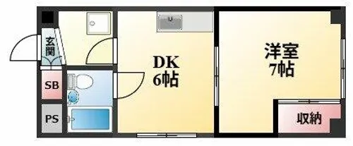 大阪府豊中市立花町3丁目【マンション】の間取り