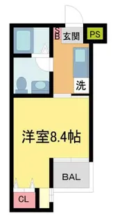 芦屋セントラル【204号室】の間取り