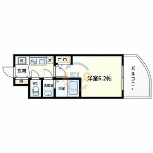 Alivis放出【8階】の間取り