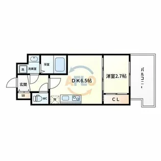 Alivis放出【8階】の間取り