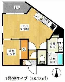 REGALEST-KLC川西Ⅰ【102号室】の間取り