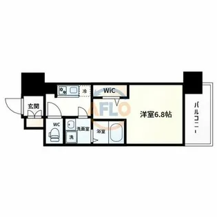 レジュールアッシュ桜宮リバーテラス【9階】の間取り