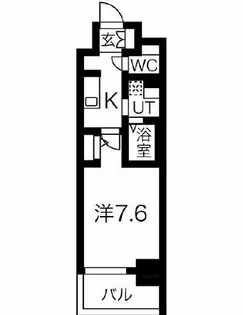 エグゼ心斎橋EAST【8階】の間取り