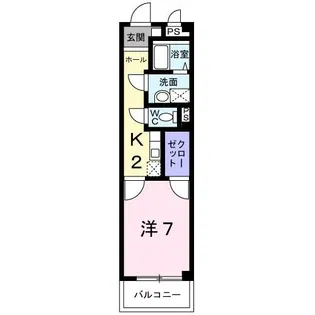 コーポ鏡【3階】の間取り