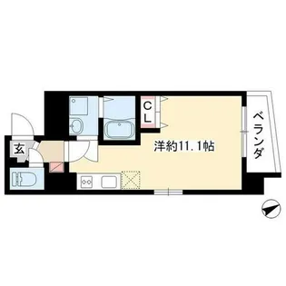 ウィングコート徳川【5階】の間取り