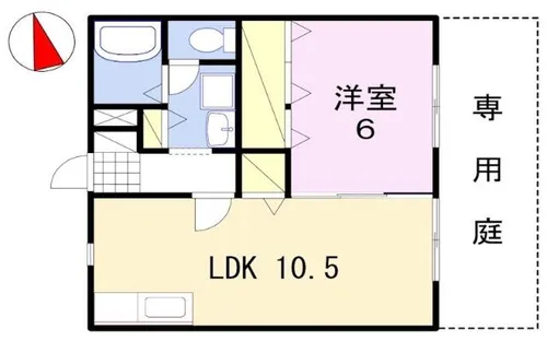 パルボナール【2階】の間取り