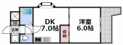 PALMIZIO鶴橋【9階】の間取り