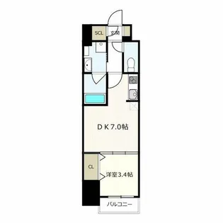 MAXIV上名古屋【9階】の間取り
