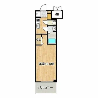 スプランディッド京橋EAST【6階】の間取り
