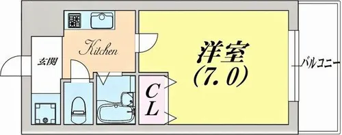ロイヤルハイツ永沢【4階】の間取り