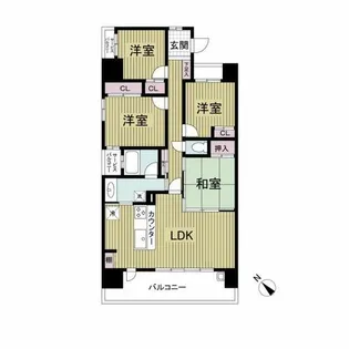 レジディア都島Ⅰ【15階】の間取り
