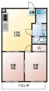 いずみハイツ【3階】の間取り