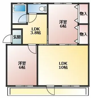 柏原農住団地T棟【205号室】の間取り