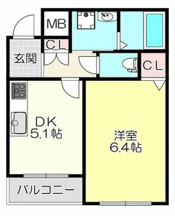 ラガーパレス花園【3階】の間取り