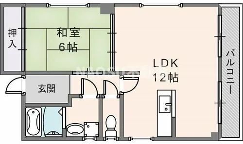 カセッタ【3階】の間取り