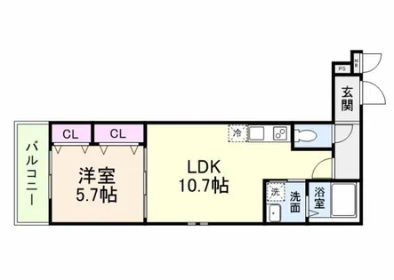 フジパレス教興寺三丁目Ⅱ【1階】の間取り