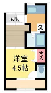呉服町5-4 桜井貸家【6号室】の間取り