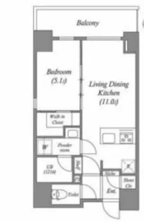 JP noie 上町台龍造寺【2階】の間取り