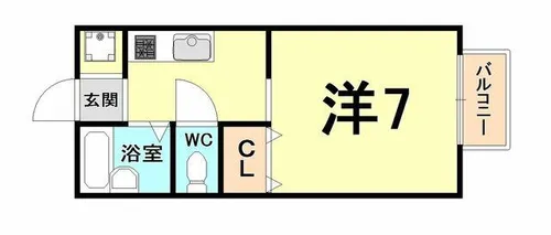 エスペーロ甲東1【2階】の間取り