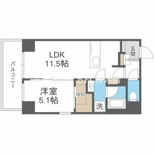 JP noie 上町台龍造寺【6階】の間取り