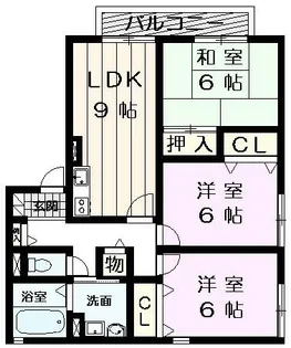 ヴィラフォレストB棟【1階】の間取り