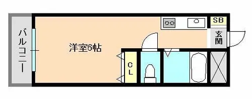 パルメゾン西脇【303号室】の間取り