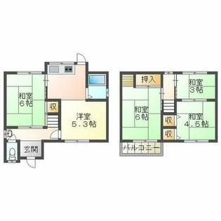 兵庫県神戸市垂水区千代が丘1丁目【一戸建】の間取り
