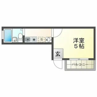 東宅ハイツ潮見が丘A棟【101号室】の間取り