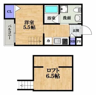 シャルマンコート【203号室】の間取り