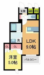 Granate西宮【306号室】の間取り