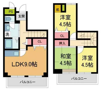 エスタ西宮【7階】の間取り