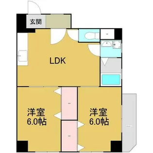 メゾンKARI【4階】の間取り