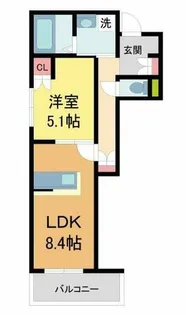 Granate西宮【305号室】の間取り