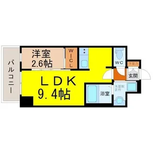 プレサンス鶴舞パークグラッド【9階】の間取り
