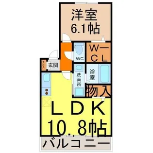 クレセール【2階】の間取り