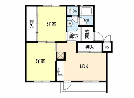 公社賃貸SMALIO 茨木郡山【5-305号室】の間取り
