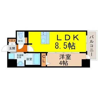 プレサンス上前津エレスタ【5階】の間取り