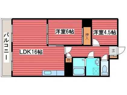 第2すずらんハイツ【203号室】の間取り