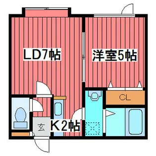メゾンロアール【103号室】の間取り