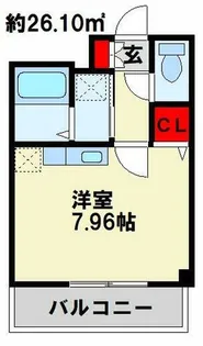 アグリード下曽根Ⅱ【405号室】の間取り
