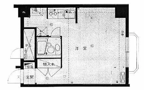 南1条グランドハイツ【4階】の間取り