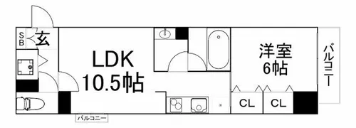サージュ天王寺【8階】の間取り